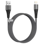 Câble Iphone 2M[Certifié Mfi],Câble Chargeur Iphone 2M Cable Lightning Usb Nylon Cordon Iphone Cable Usb Iphone Charge Rapide Fil Chargeur Pour Iphone 14 13 12 11 Pro Max Mini Xr Xs 8 7 6 Ipad