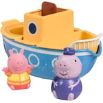 Bizak TOMY E73414 Toomies Le Jouet Bateau de Papy Pig - Bain Peppa En 4 Parties avec Arroseurs Amovibles et Moulin à Eau Convient aux garçons Filles Agés 18 mois ou plus., Multicolore