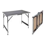 HI Table Pliable Aluminium Table de Jardin Camping Plage Portable Pique-Nique