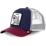 Utförsäljning Djur Baseball Cap Solskydd Mesh Broderad Trucker Hat Shark navy red