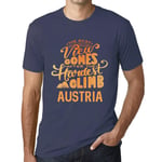 Homme Tee-Shirt - The Best View Comes After Hardest Mountain Climb Austria - T-Shirt Graphique Éco-Responsable Vintage Cadeau Nouveauté