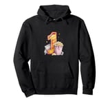 First Birthday Movie Magic Number One Popcorn Pullover Hoodie