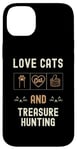 iPhone 14 Plus Cat Lover Cats And Treasure Hunting Metal-Detecting Kittens Case