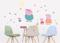 65x42.5 cm Wall & Furniture STICKERS set Peppa Pig's family decals kids room