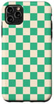 iPhone 11 Pro Max Checkered Green Checkerboard Case