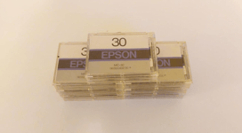 Epson MC-30 Micro Cassette Tapes Pack of 7 For Dictaphone Voice Recorder