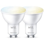 WiZ WiFi Smart LED GU10 50W 345lm Varm-kallvit 2-pack