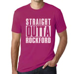 Homme Tee-Shirt Tout Droit Sorti De Rockford - Straight Outta Rockford - T-Shirt Graphique Éco-Responsable Vintage Cadeau Nouveauté