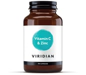 Viridian Vitamin C and  Zinc 90 Capsules for Immune Health