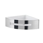 Gedy | Poseidon Porte-douche d'angle en acier, finitions chromées et blanches, dimensions 7,2 x 24 x 12,3 cm et poids 0,815 kg