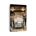 Impression sur Toile 80x120cm Tableaux Image Photo Historique Voiture Garage