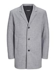 JACK & JONES Men's Jjchuck Coat, Light Grey Mix, M