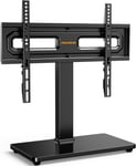 Support Tv Sur Pied Universel Pivotant Pour Tv De 32 À 65 Pouces Plats Ou Incurvés, Réglable En Hauteur Et Base Stable, Support Universel Inclinable .Vesa 400X400 Mm