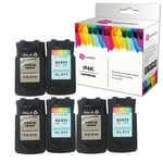 Lot Ink Cartridge Fits Canon Pg510cl511 Pixma Ip2702 Mp250 Mp495 Mx360 Mx410