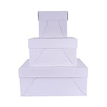 PME Boulangerie Essentiels - Carré Gâteau Boîte 15 cm / 6-pouces, Ensemble de 3