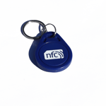 10  NFC Blue ABS Key Fobs / Key Rings  NXP NTAG213 works with Android and IOS