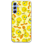 ERT GROUP mobile phone case for Samsung A34 5G original and officially Licensed Looney Tunes pattern Tweety 010 optimally adapted to the shape of the mobile phone, case made of TPU