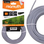 Ligne de coupe 1,6mm 15m QUADRATIC KT-V13 MAMUTH fil pour débroussailleuse STIHL