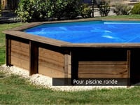 Bâche à bulles pour piscine bois ronde Ananas Ø 4,28 m - Gré