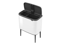 Brabantia Bo Touch Bin - Søppelbøtte - Flipp-Lokk - 34 L - Avfallssortering - Hvit