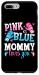 iPhone 7 Plus/8 Plus Pink Or Blue Mommy Loves You Boxing Gender Reveal Party Case