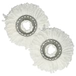 2 Replacement Mop Heads for Leifheit Clean Twist Disc Mop Clean Twist Mop