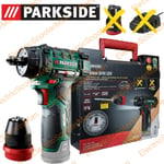 Parkside 12V Cordless Drill & Screwdriver With Carry Case Only Bare Unit.