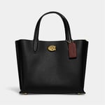 Coach Polished Pebble-Grain Willow 24 Tote Bag