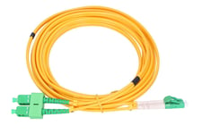 Extralink PATCHCORD SC/APC-LC/APC SM 9/125 DUPLEX 3.0MM 1,5M - 1,5 m InfiniBand och fiberoptisk kabel 2x SC FTTH Gul