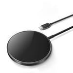 Wireless Charger 15w Fast Wireless Charger For Iphone - Black