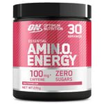 Optimum Nutrition Amino Energy Pre Workout Powder, Energy Drink with Amino Acids, BCAA, L-Glutamine and L-Leucine, Food Supplement with Vitamin C and Caffeine, Watermelon Flavour, 30 Servings, 270 g