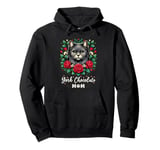 Roses Flowers York Chocolate Cat Pullover Hoodie