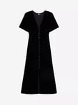 THE KOOPLES Button Velvet Dress, Black