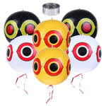 Diyiming Balloons Bird Repellent Bird Deterrent Balloons Reflective Scare Tape Scary Eye Balloons Fast&Effective Solution to Pest Problems Keep Birds Away from House,Garden Crops,Swimming Pools&More