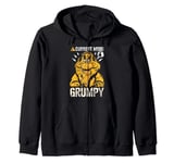 Disney Snow White Grumpy Dwarf Current Mood Zip Hoodie