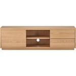 Meuble TV 1 porte 2 tiroirs en bois 150 cm - Odda