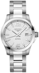 Longines L3.776.4.76.6 Conquest Hopea/Teräs Ø39 mm