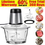 Food Processor Electric Food Chopper Grinder 2L 2 Speed Meat Fruit Food Grinder