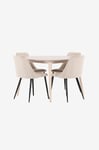 Venture Home - Matbord Flora med stol Night - Beige