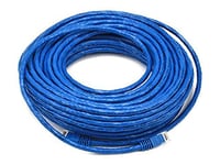 Monoprice Câble de raccordement Ethernet Cat6 – 2,7 m – Bleu | Cordon réseau Internet – RJ45, toronné, 550 MHz, UTP – Fil de cuivre nu pur, 24 AWG