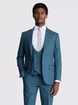 Moss Tailored Fit Flannel Suit Jacket, Teal