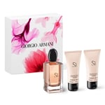 GIORGIO ARMANI SI 100ML EDP SPRAY + 50ML BODY LOTION + 50ML SHOWER GEL GIFT SET