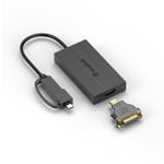 Wavexhaus- Adaptateur d'écran USB 3.0 Tourist 2K,compatible HDMI,VGA DVI,Full HD,USB,adaptateur de moniteur multiple pour Windows,Mac,OS - Type USB3.0 to DVI HDMI