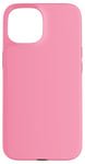 Coque pour iPhone 15 Couleur rose flamant rose simple