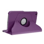 doupi Rotatif Housse pour Samsung Galaxy Tab 3 (8 pouces), Deluxe 360 Degrés Smart Coque de Protection Simili Cuir Coque Cover et Case, violet