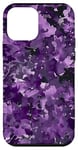 Coque pour iPhone 12 mini Violet abstrait Floral Frogskin Ozark Timber Duck Camo