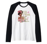 Where there is hope there is faith christian black women Raglan Baseball Tee