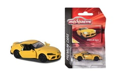 Majorette 212053052Q29 - Premium Cars - Toyota GR Supra - Yellow - New