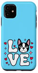 iPhone 11 Boston Terrier Love Cute Bostie Puppy Dog Mom Girls Women Case