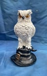 Soren White Owl on Witches Hat Nemesis Now New Boxed Ornament